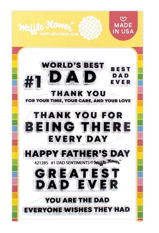 #1 Dad Sentiments Stamp Set