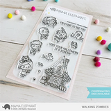 Walking Zombies Clear Stamp Set