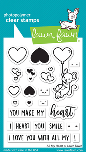 LF3017 All My Heart Clear Stamp Set