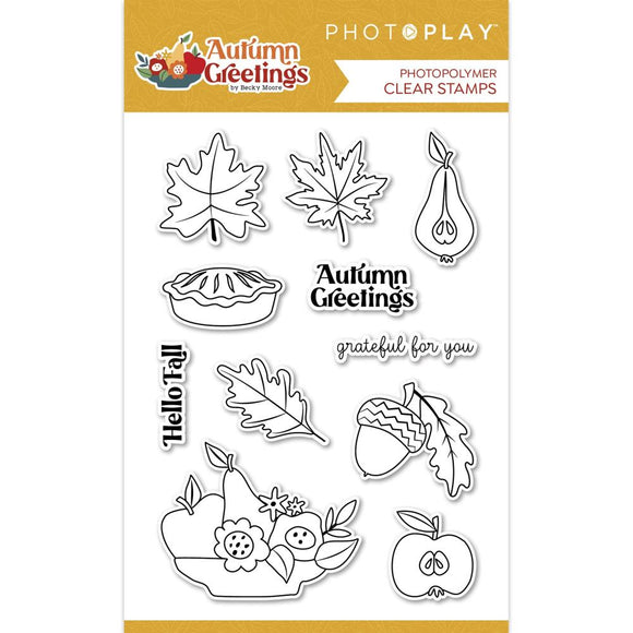 Autumn Greetings Clear Stamp Set