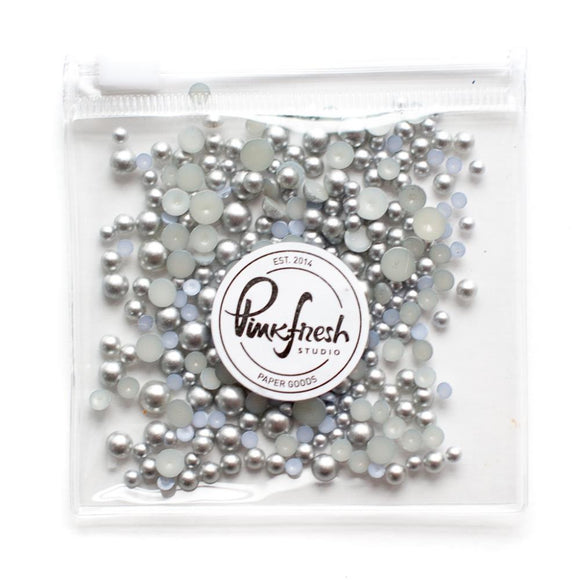 PinkFresh Metallic Pearls Essentials - Matte Silver