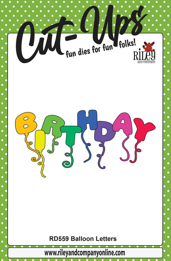 RD559 Balloon Letters - set of eight