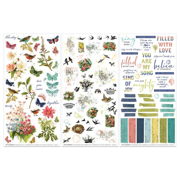 Birdsong Essentials Rub-On Transfers