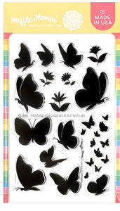 421980 Postage Collage Wild Butterflies Stamp Set