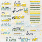 Botanical Buzz Chipboard Words