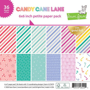 LF33472 Candy Cane Lane 6x6" Petite Paper Pack