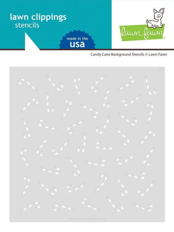 LF3535 Candy Cane Background Stencil