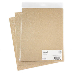 Champagne Glitter 8.5x11 cardstock