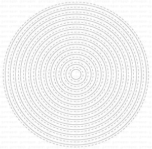 D201033 Circle Nesting Dies With Outside Stitches