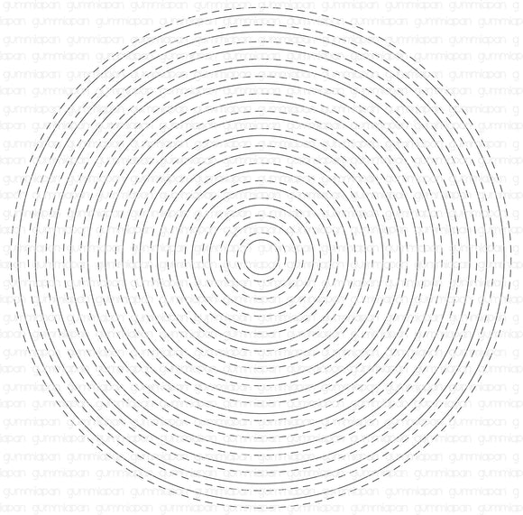D201033 Circle Nesting Dies With Outside Stitches
