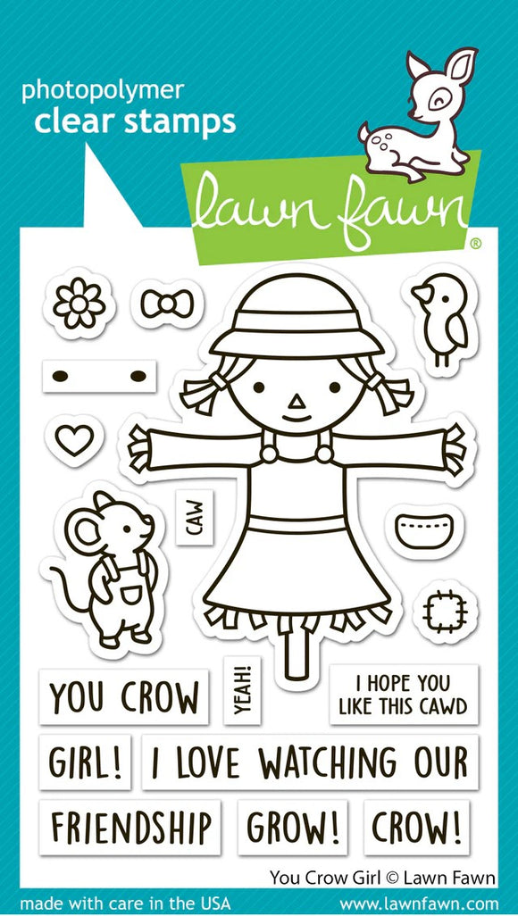 LF3490 You Crow Girl stamp set