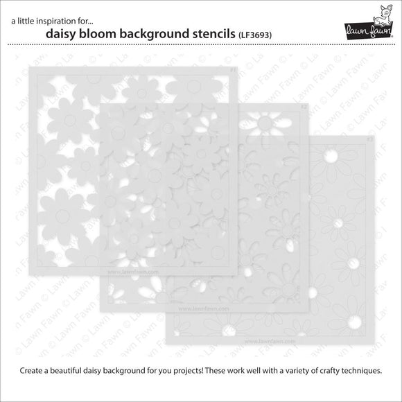 LF3693 Daisy Bloom Background Stencils