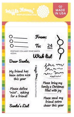 Postage Collage Dear Santa Stamp Set