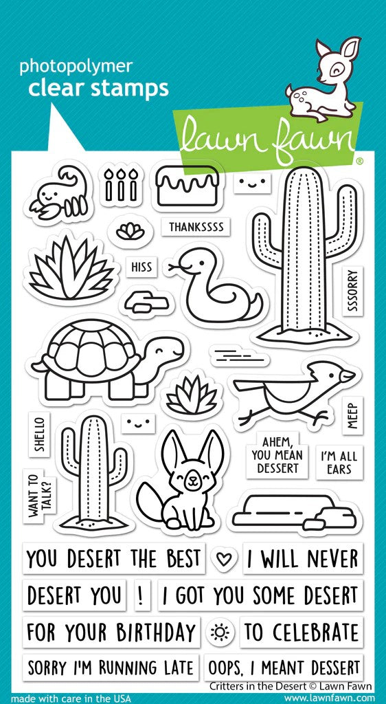 LF3415 Critters in the Desert stamp set