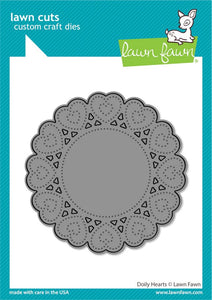 LF3612 Doily Hearts Die