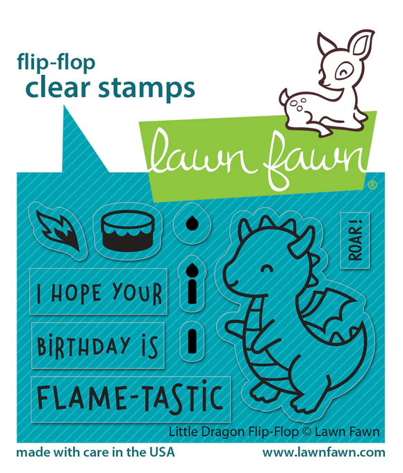 LF3427 Little Dragon Flip Flop Stamp Set