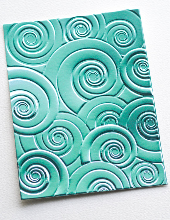 Ef1033 Spiral Delight 3d Embossing Folder