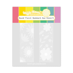 421559 Round Floral Bookmark Duo Stencil