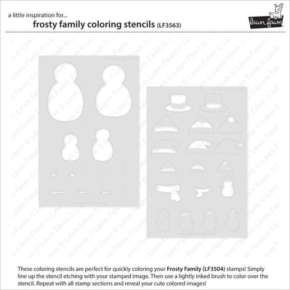 LF3563 Frosty Family Coloring Stencils