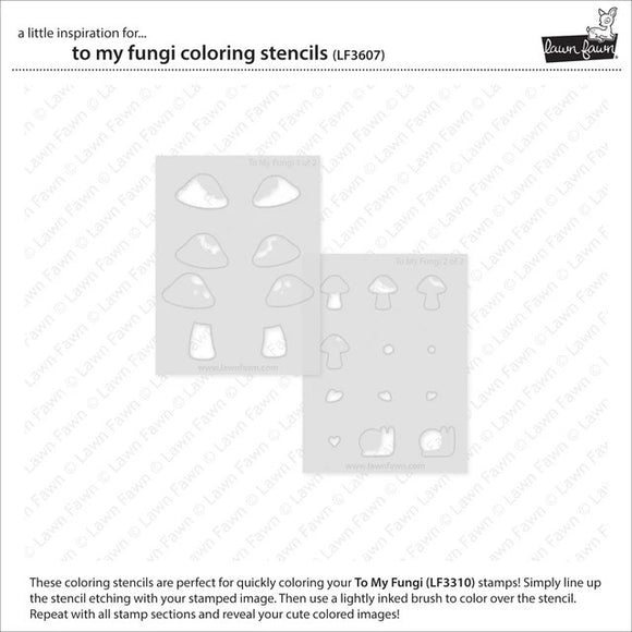 LF3607 To my Fungi Coloring Stencils