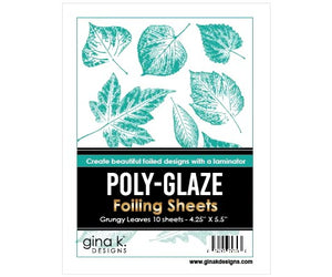 Poly Glaze Grungy Leaves Foiling Sheets