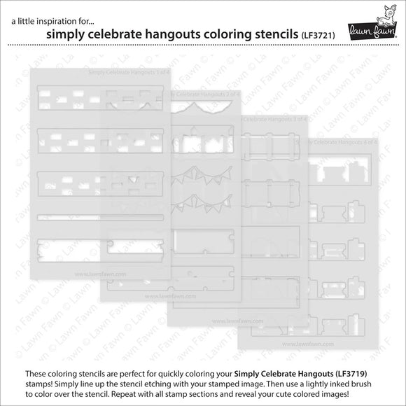 LF3721 Simply Celebrate Hangouts Stencils