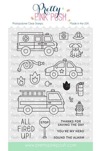 Helper Vehicles Stamp Set