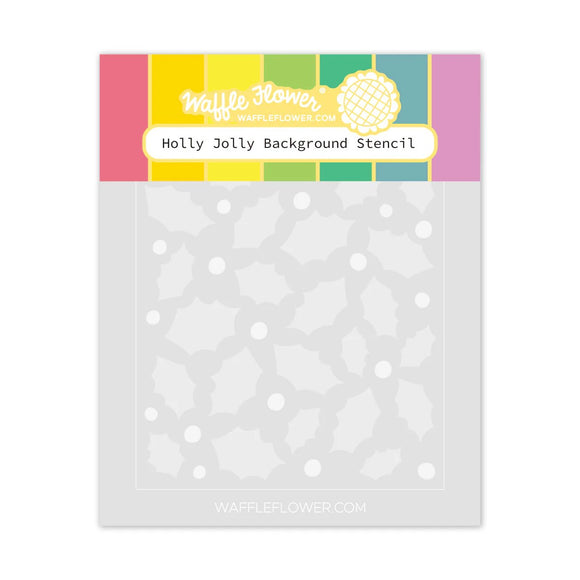 421775 Holly Jolly Background Stencil