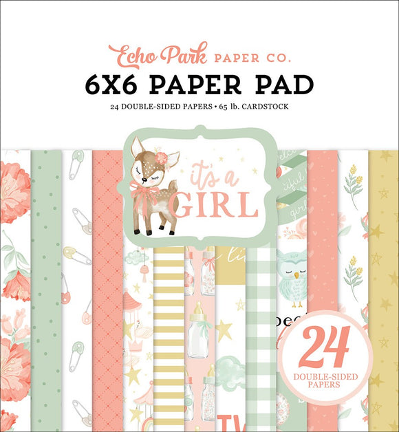 IAG277023 It's a Girl 6 x 6 Paper Pad