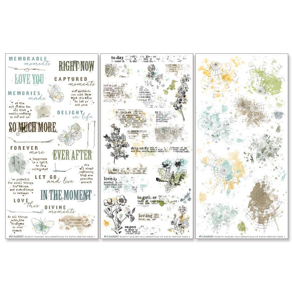 Krafty Garden Rub-On Transfers