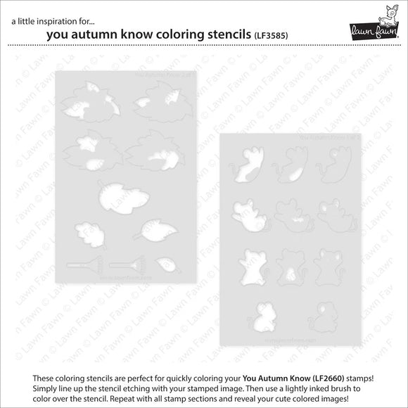 LF3585 You Autumn Know Coloring Stencils