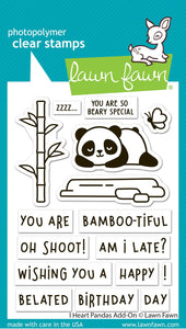 LF3599 I Heart Panda Add On Stamp Set