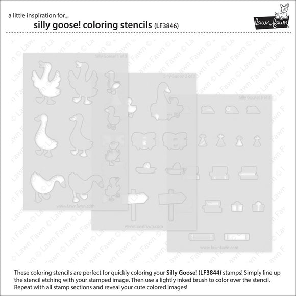 LF3846 Silly Goose! Coloring Stencils