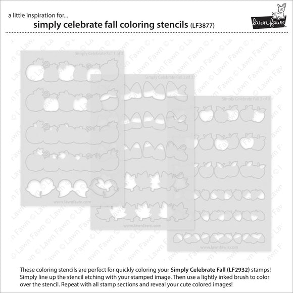 LF3877 Simply Celebrate Fall Coloring Stencil