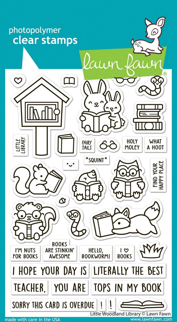 LF3486 Little Woodland Library Stamp Set