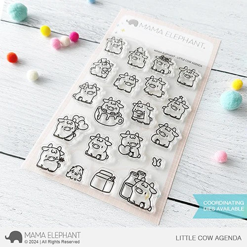 Mama Elephant  Little Cow Agenda Stamp Set