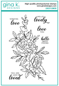 GKD Lovely Flowers Clear Stamp Set