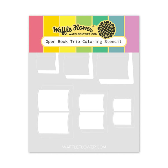 422219 Open Book Trio Coloring Stencil