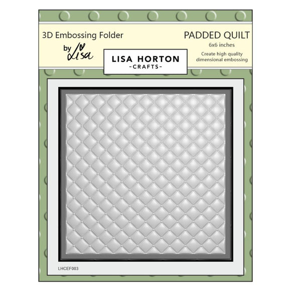 Padded Quilt 3D Embossing Folder – CraftFancy