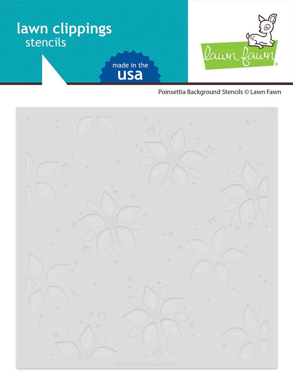 LF3280 Poinsettia Background Stencil