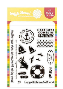 421711 Postage Collage Beach Days Stamp Set