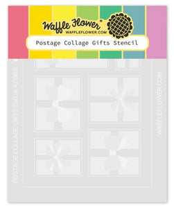 421963 Postage Collage Gifts Stencil
