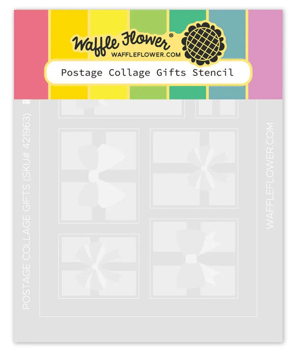 421963 Postage Collage Gifts Stencil