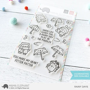 Mama Elephant Rainy Days Stamp Set