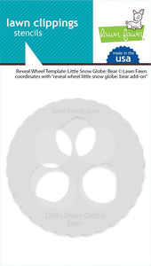 LF3277 Reveal Wheel Templates: Little Snow Globe: Bear
