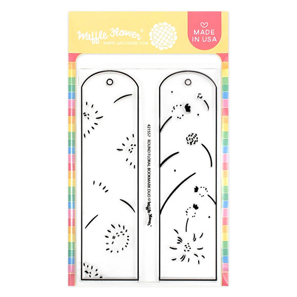 421557 Round Floral Bookmark Duo