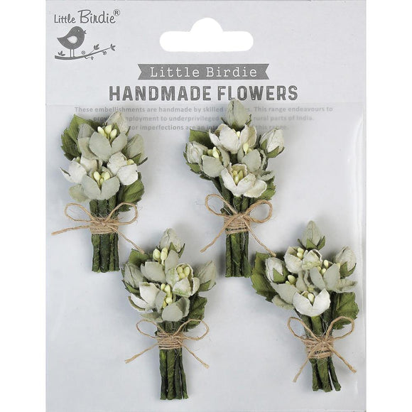 Jubilee Sage Cream Paper Flowers