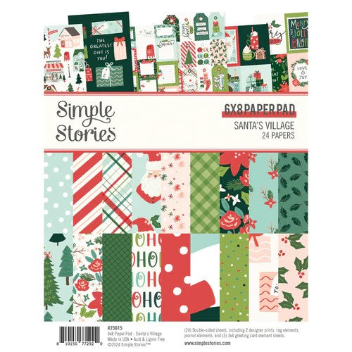 23015 Santa's village 6x8 Paper Pad