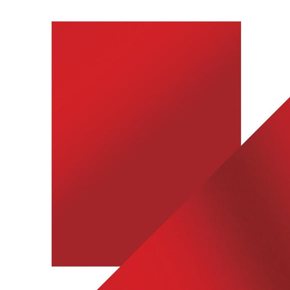 Scarlet Organza Satin Effect Mirror Cardstock