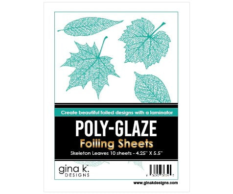 Poly Glaze Skeleton Leaves Foiling Sheets